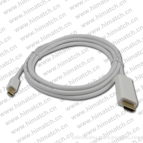 Mini Dp to HDMI Male Cable High Quality 1.8m Length